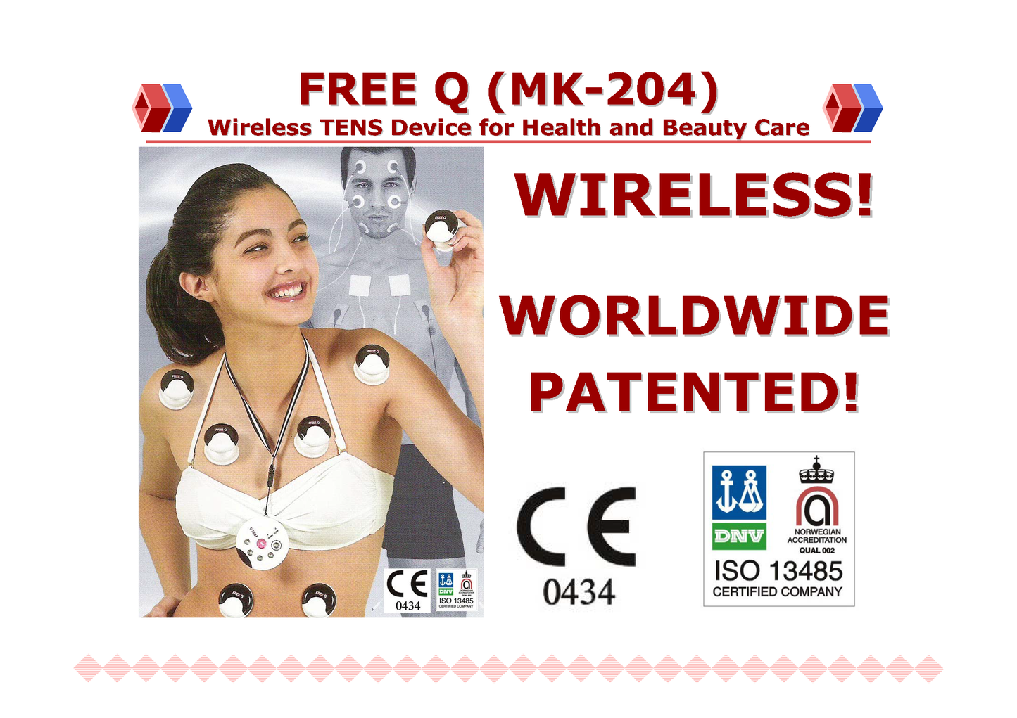 MK-204 H3 FreeQ: Wireless Multi-Functional Electrical Therapy Device