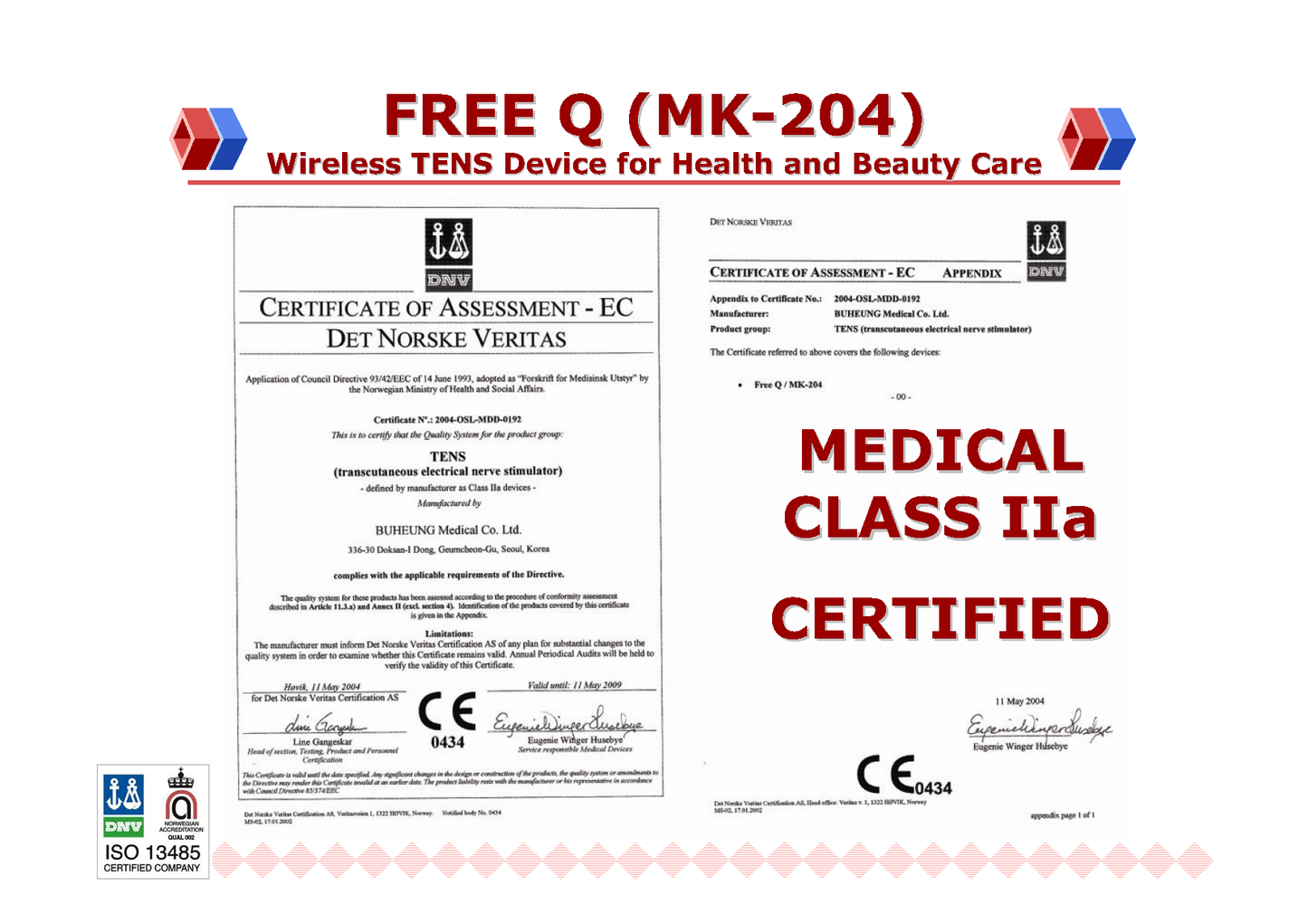 MK-204 H3 FreeQ: Wireless Multi-Functional Electrical Therapy Device