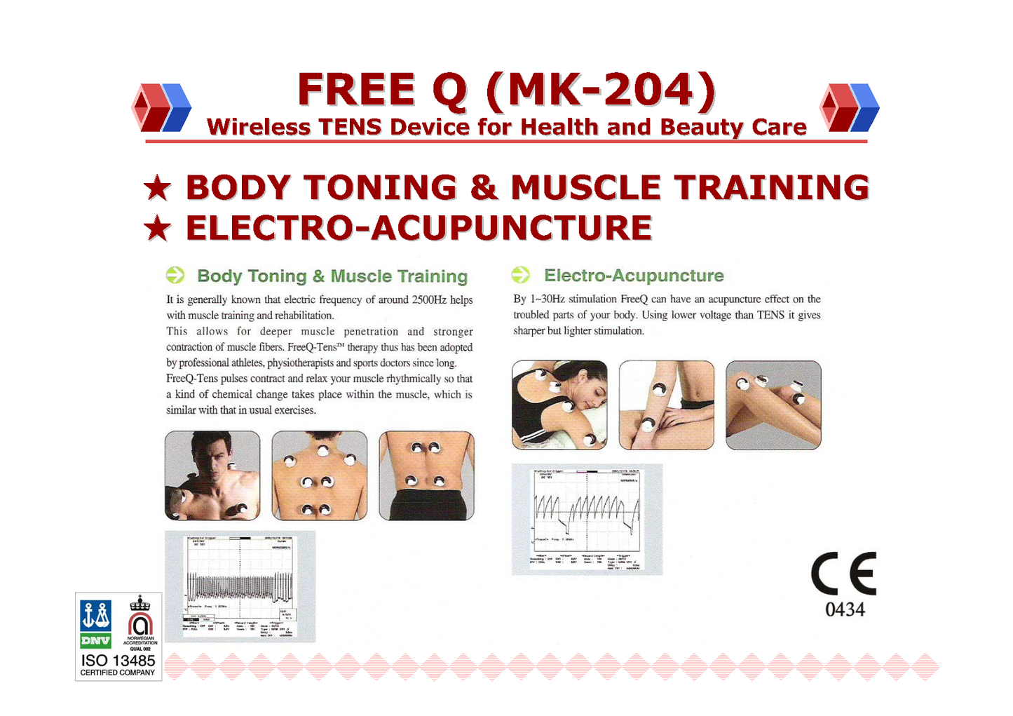 MK-204 H3 FreeQ: Wireless Multi-Functional Electrical Therapy Device