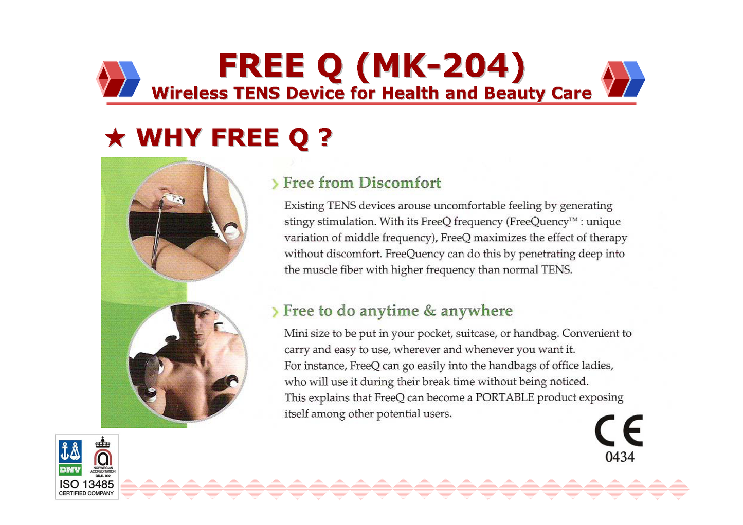 MK-204 H3 FreeQ: Wireless Multi-Functional Electrical Therapy Device