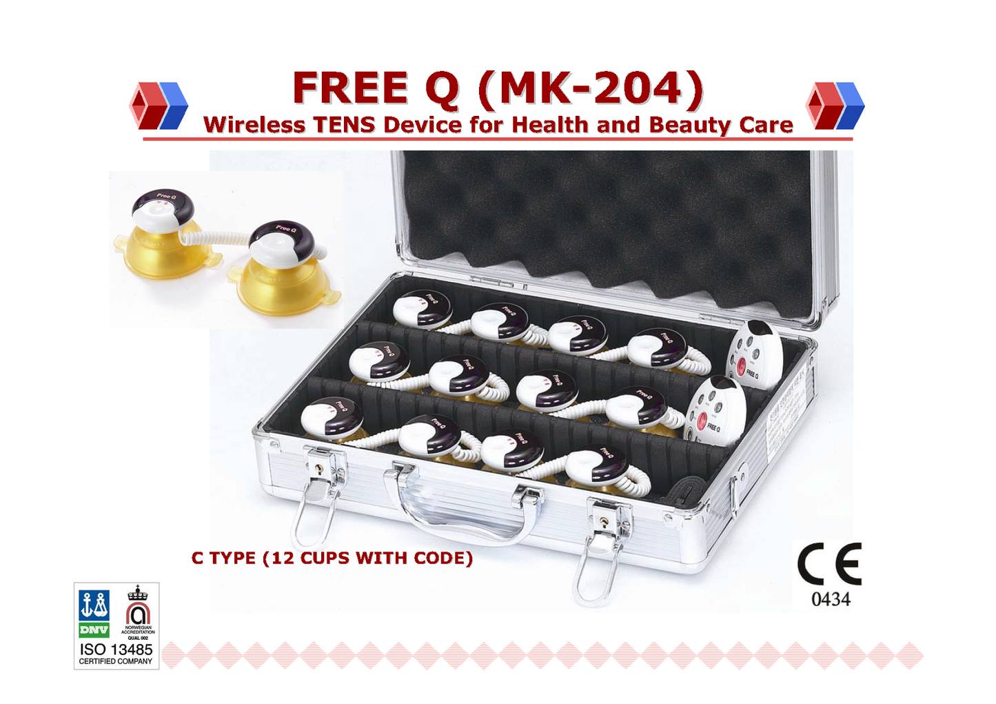 MK-204 H3 FreeQ: Wireless Multi-Functional Electrical Therapy Device