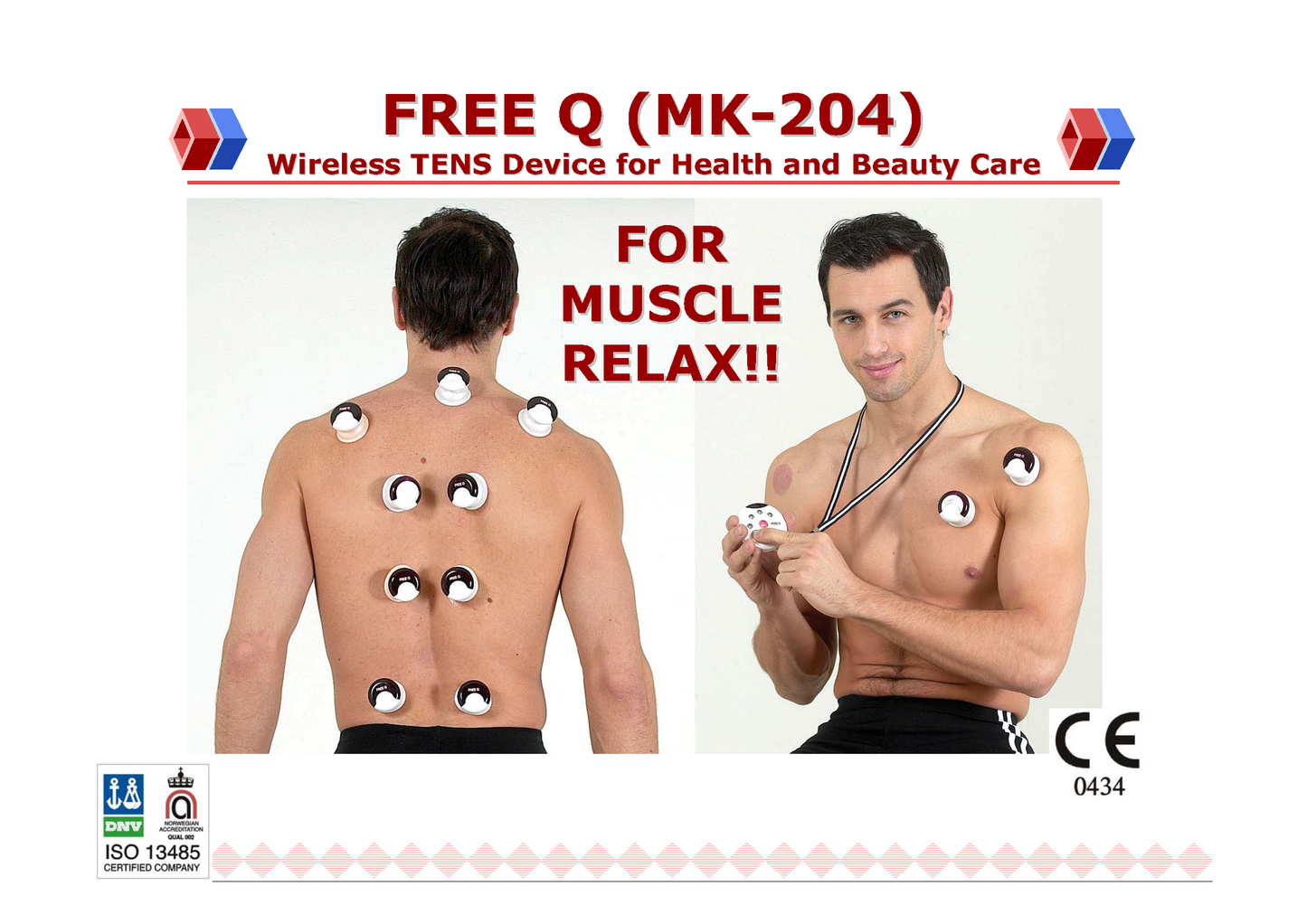 MK-204 H3 FreeQ: Wireless Multi-Functional Electrical Therapy Device