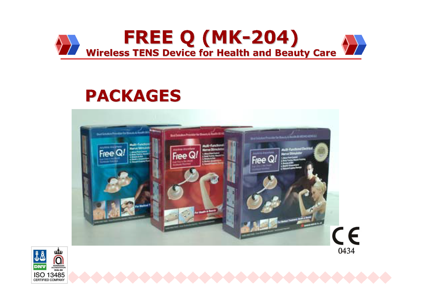 MK-204 H3 FreeQ: Wireless Multi-Functional Electrical Therapy Device